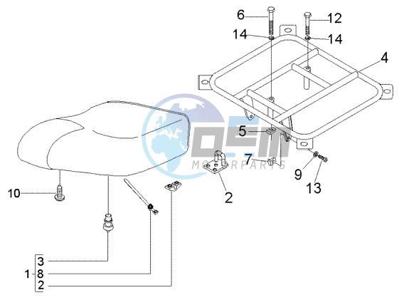 Saddle - Luggage carrier