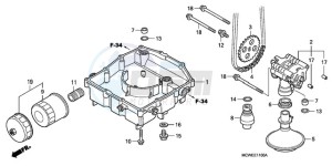 VFR800A9 Europe Direct - (ED / ABS MME) drawing OIL PUMP