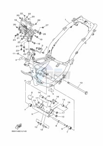 YP125RA XMAX 125 ABS (BGU2) drawing FRAME