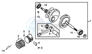 SYMPLY 50 L7 drawing CRANKSHAFT / PISTON / PISTON RING