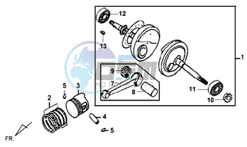 CRANKSHAFT / PISTON / PISTON RING