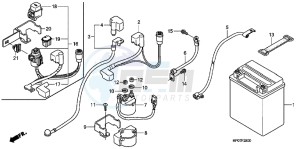 TRX500FPEB drawing BATTERY