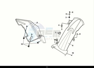 SYMPHONY ST 125 LC (XL12WW-EU) (E5) (M1) drawing RR. MUDGUARD