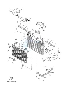 MTN-1000D MT-10 SP MT-10 SP (BW84) drawing OIL COOLER