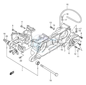 LT80 (P1) drawing CRANKCASE