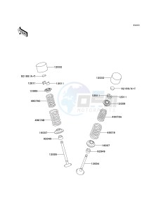 ZX 900 E [NINJA ZX-9R] (E1-E2) [NINJA ZX-9R] drawing VALVE-- S- -