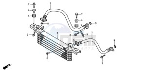 TRX350FM FOURTRAX 350 4X4ES drawing OIL COOLER