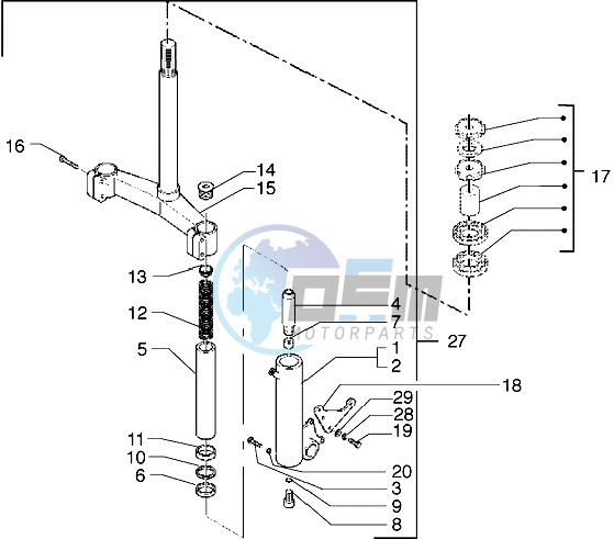 Fork-steering bearings