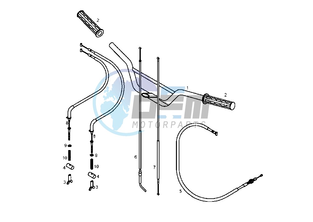 STEERING HANDLE, CABLE