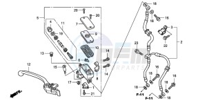 CBF1000 drawing FR. BRAKE MASTER CYLINDER (CBF1000)