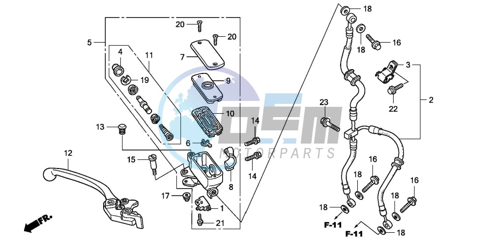 FR. BRAKE MASTER CYLINDER (CBF1000)