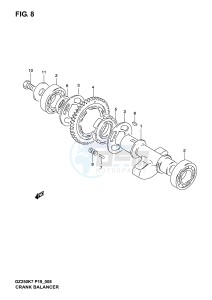 GZ250 (P19) drawing CRANK BALANCER