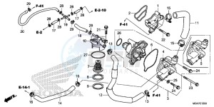 VFR1200XDLF CrossTourer - VFR1200X Dual Clutch 2ED - (2ED) drawing WATER PUMP