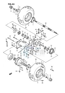 LT80 (P1) drawing REAR WHEEL