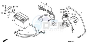 TRX250XC drawing BATTERY