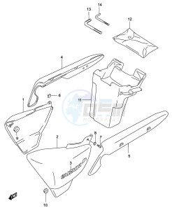 GZ250 (P34) drawing FRAME COVER