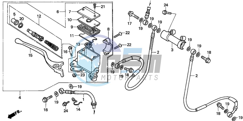 FR. BRAKE MASTER CYLINDER