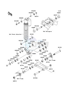 KX125 KX125-M3 EU drawing Suspension