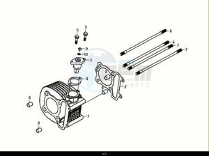 FIDDLE IV 125 (XG12W1-EU) (M0-M3) drawing CYLINDER