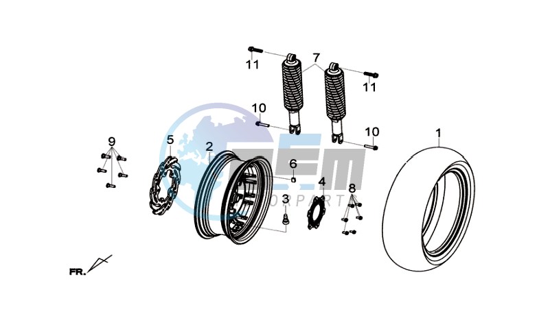 REAR WHEEL / REAR SUSPENSION