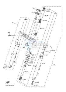 XJ6N ABS 600 XJ6-N (NAKED, ABS) (36B5) drawing FRONT FORK