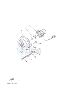 YFM450FWBD YFM45KPAJ KODIAK 450 EPS (BB57) drawing HEADLIGHT