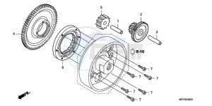 CB1300A9 BR / ABS MME - (BR / ABS MME) drawing STARTING CLUTCH