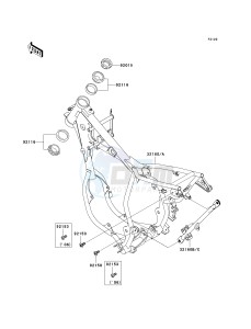 KX 65 A [KX65 MONSTER ENERGY] (A6F - A9FA) A9F drawing FRAME