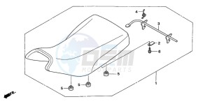 TRX500FM drawing SEAT