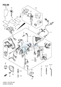 VL800 (E3-E28) VOLUSIA drawing WIRING HARNESS (VL800L1 E28)