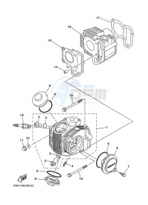 TT-R50E (2CJU) drawing CYLINDER HEAD