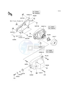 KRF 750 F [TERYX 750 4X4 NRA OUTDOORS] (F8F) F8F drawing HEADLIGHT-- S- -