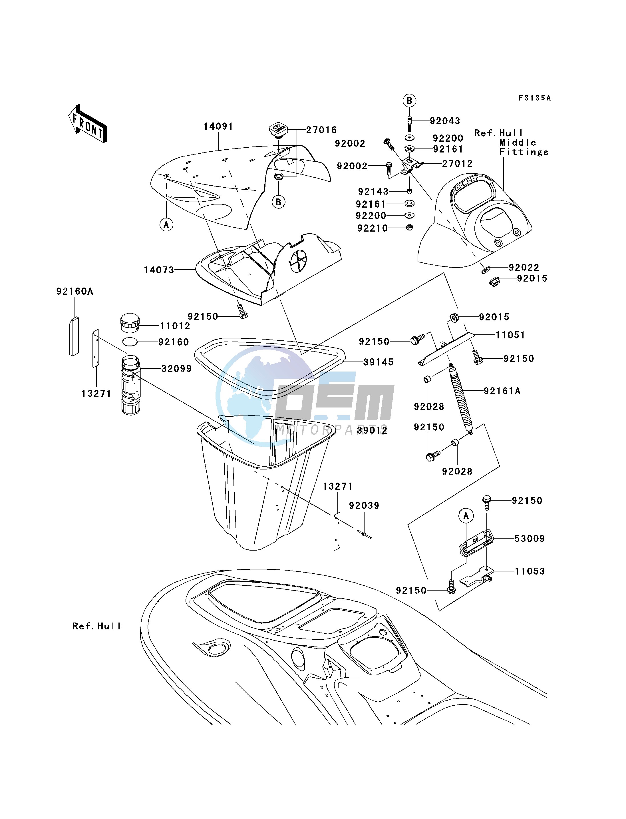 HULL FRONT FITTINGS-- C2- -