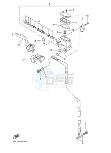 YZ250F (17DH 17DJ 17DK 17DL) drawing FRONT MASTER CYLINDER