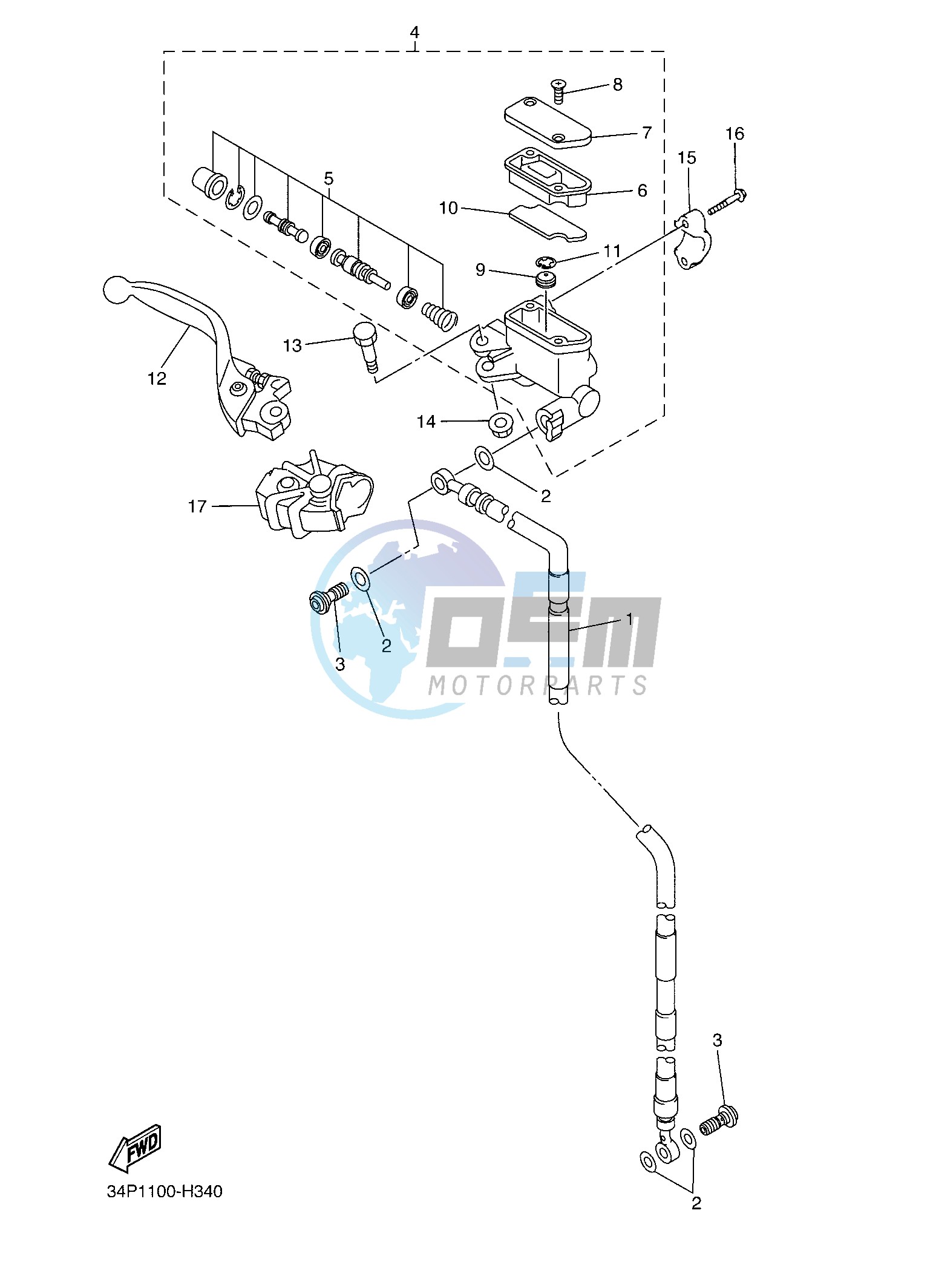 FRONT MASTER CYLINDER