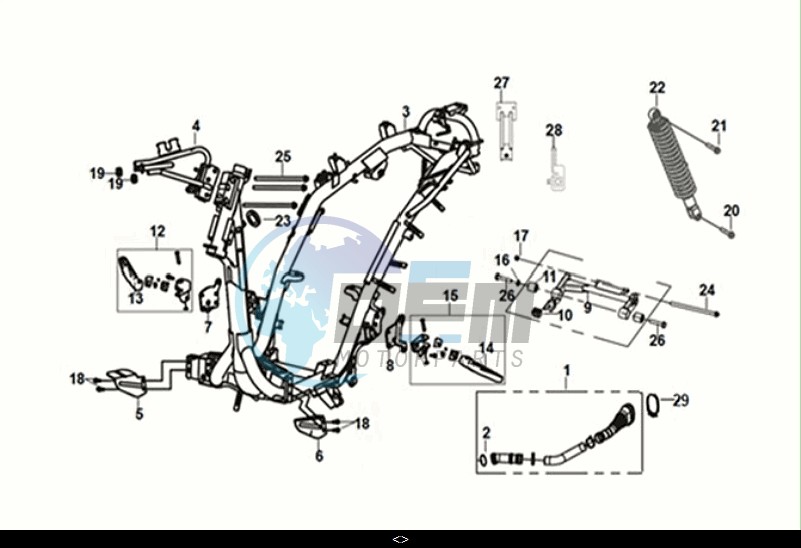 FRAME BODY - ENGINE MOUNT