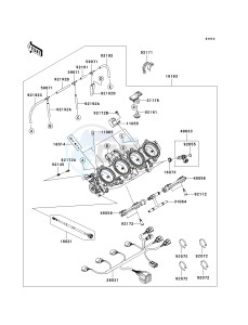 ZX 1000 E [NINJA ZX-10R] (E8F-E9FA) 0E9FA drawing THROTTLE