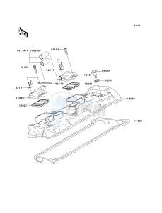 ZX 636 C [NINJA ZX-6R] (C1) C1 drawing CYLINDER HEAD COVER