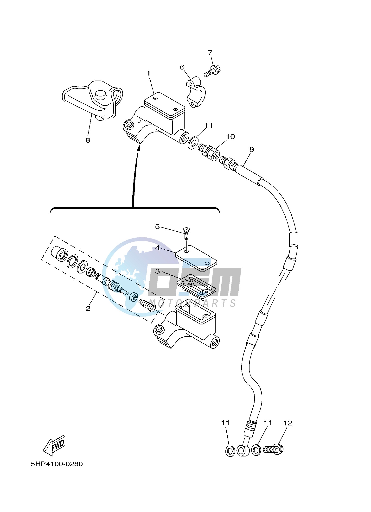 FRONT MASTER CYLINDER