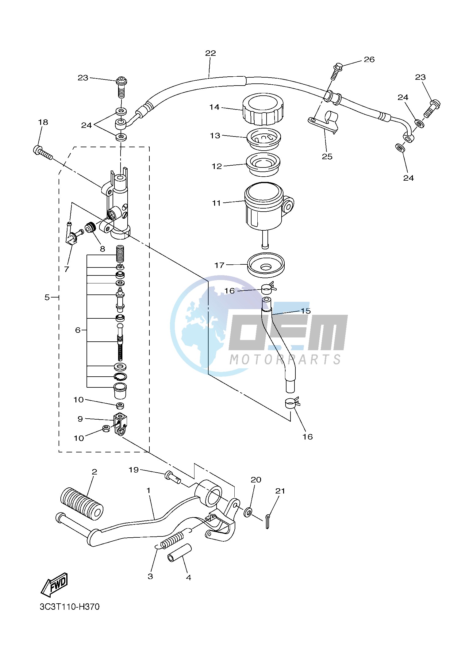 REAR MASTER CYLINDER