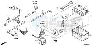 TRX500FM2F TRX500FM U drawing BATTERY