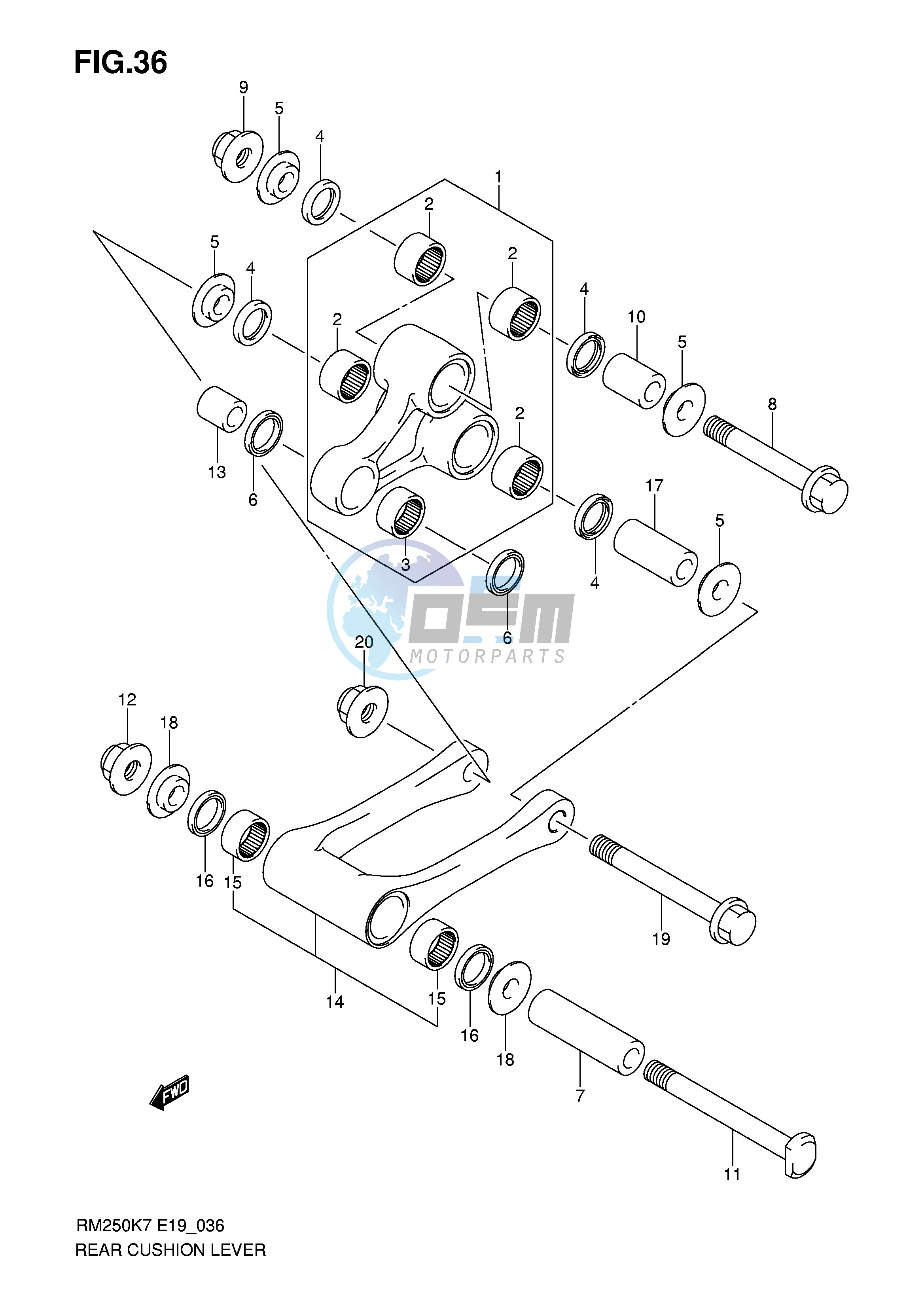 REAR CUSHION LEVER