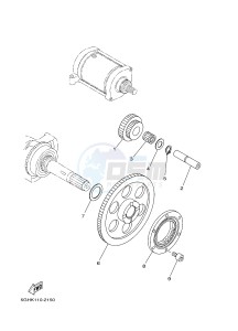 YFM450FWAD GRIZZLY 450 EPS HUNTER (BM72) drawing STARTER CLUTCH