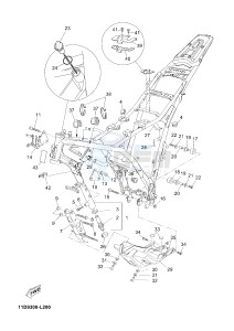 XTZ660Z TENERE (11D9) drawing FRAME