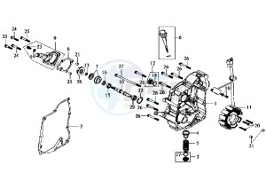 JOYRIDE - 125 cc drawing OIL PAN