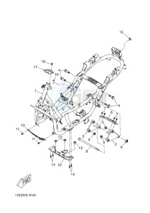 YPR400RA XMAX 400 ABS EVOLIS 400 ABS (1SD6 1SD6 1SD6 1SD6) drawing FRAME