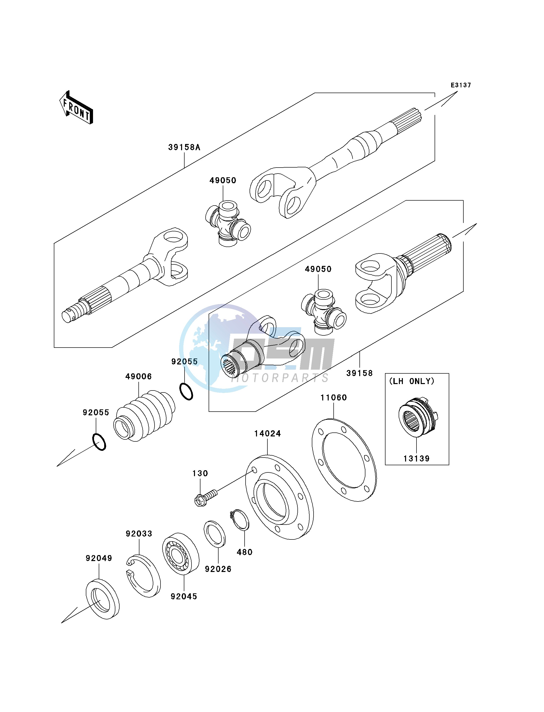 DRIVE SHAFT-REAR