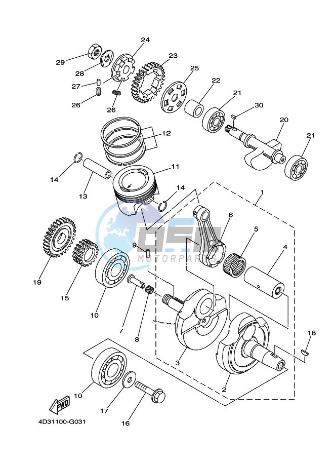 CRANKSHAFT & PISTON