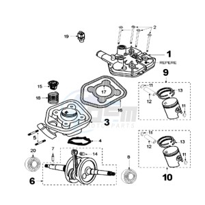 FIGHT LRUL drawing CRANKSHAFT AND CYLINDER PULSAIR