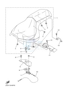 XVS1300CU XVS1300 CUSTOM XVS1300 CUSTOM (2SS6) drawing SEAT